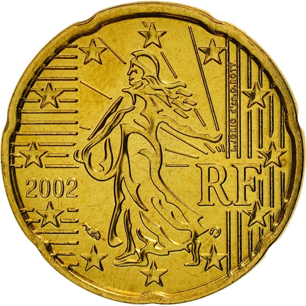 France 20 Euro cent (2002) KM#