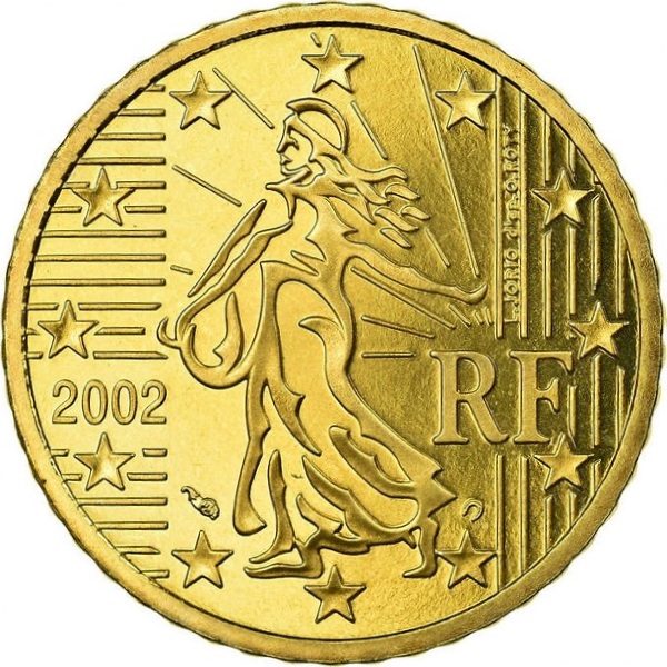 France 50 Euro cent (2002) KM#