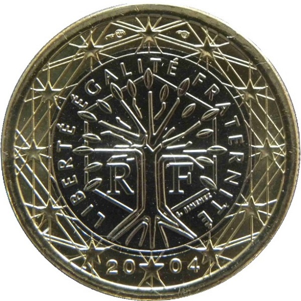 Франция 1 Евро (2004) KM#