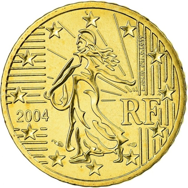 Франция 50 Евро цент (2004) KM#