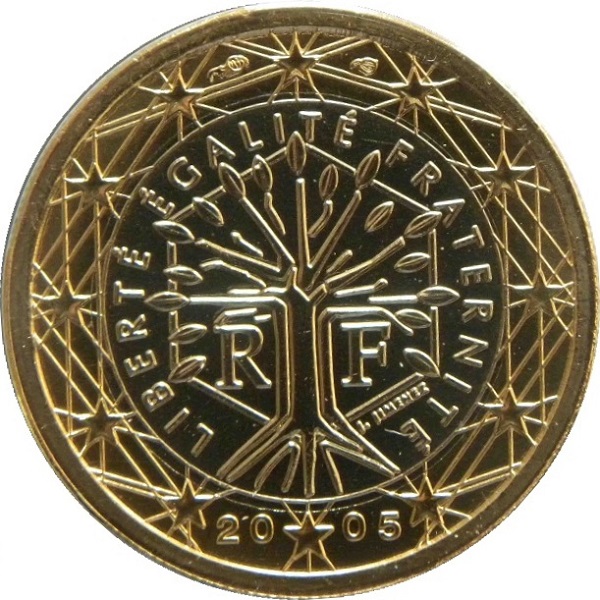 Франция 1 Евро (2005) KM#