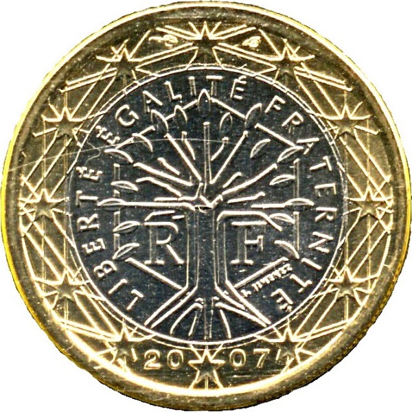 Франция 1 Евро (2007) KM#