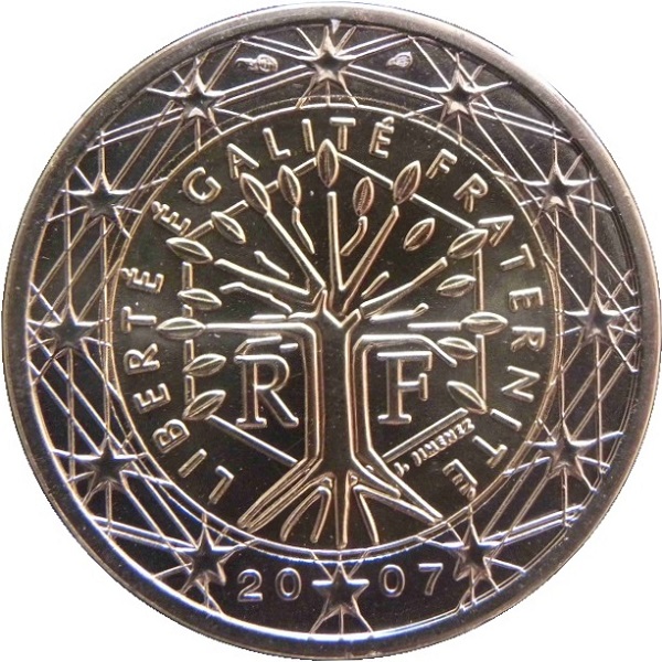 Франция 2 Евро (2007) KM#