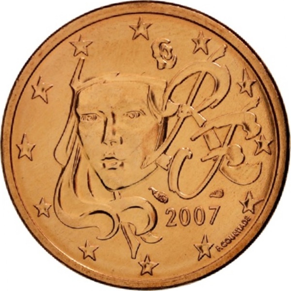 Франция 5 Евро цент (2007) KM#