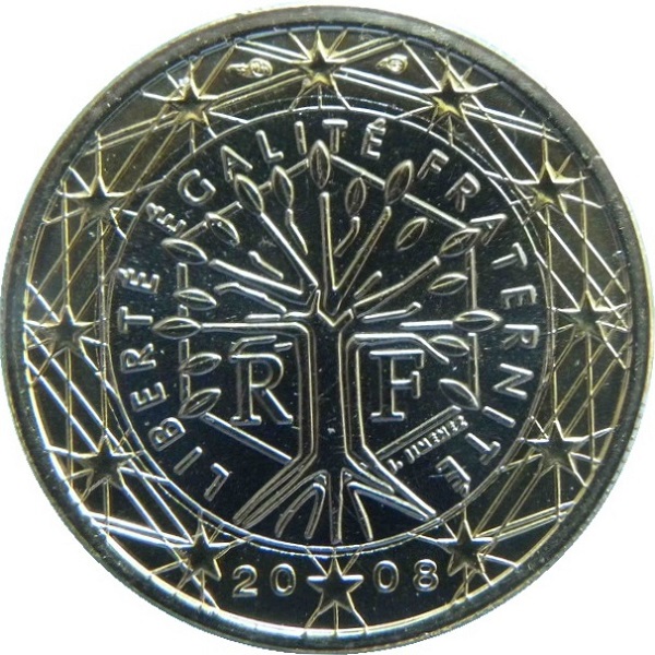 Франция 1 Евро (2008) KM#