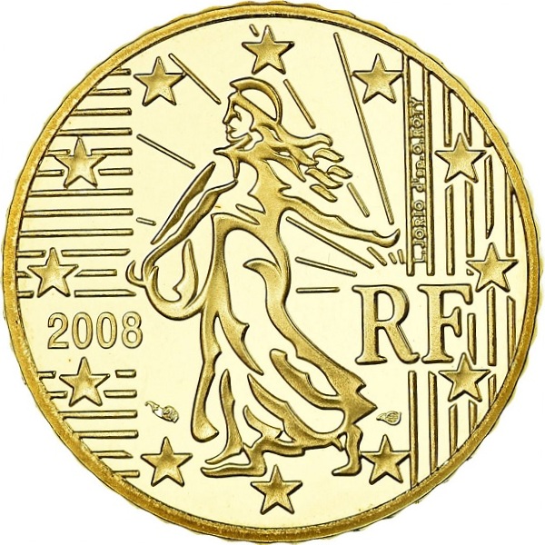 Франция 50 Евро цент (2008) KM#