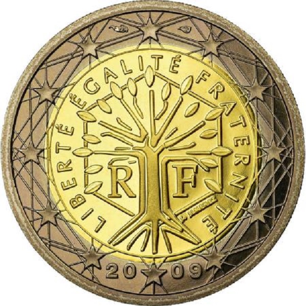 Франция 2 Евро (2009) KM#