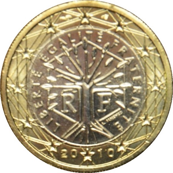 Франция 1 Евро (2010) KM#