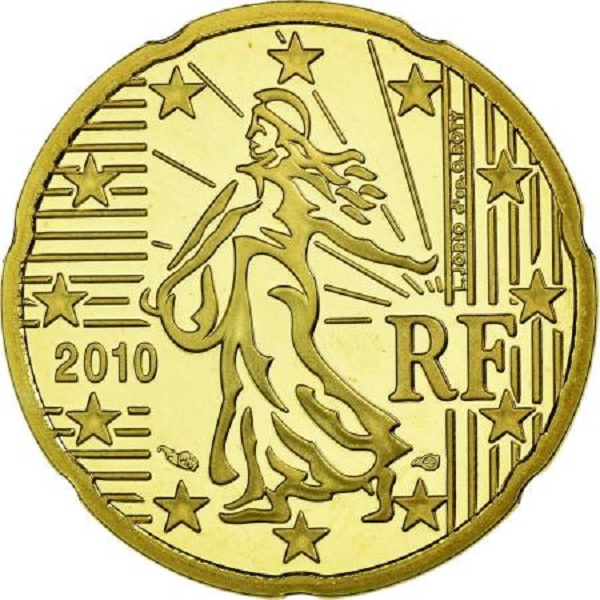 Франция 20 Евро цент (2010) KM#