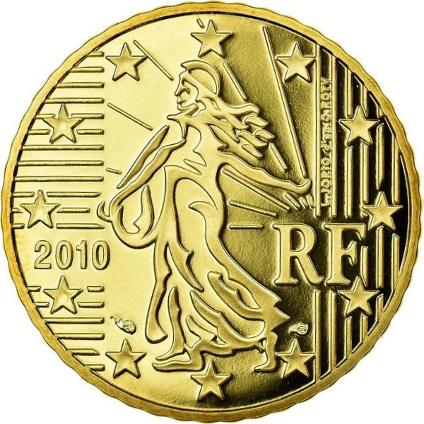 Франция 50 Евро цент (2010) KM#