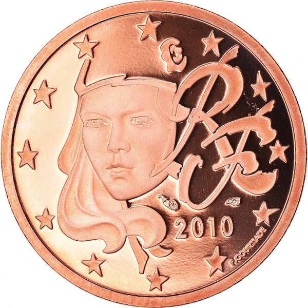 Франция 5 Евро цент (2010) KM#