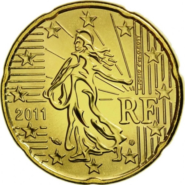 Франция 20 Евро цент (2011) KM#