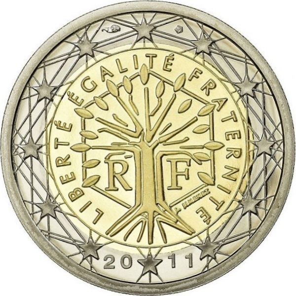 Франция 2 Евро (2011) KM#