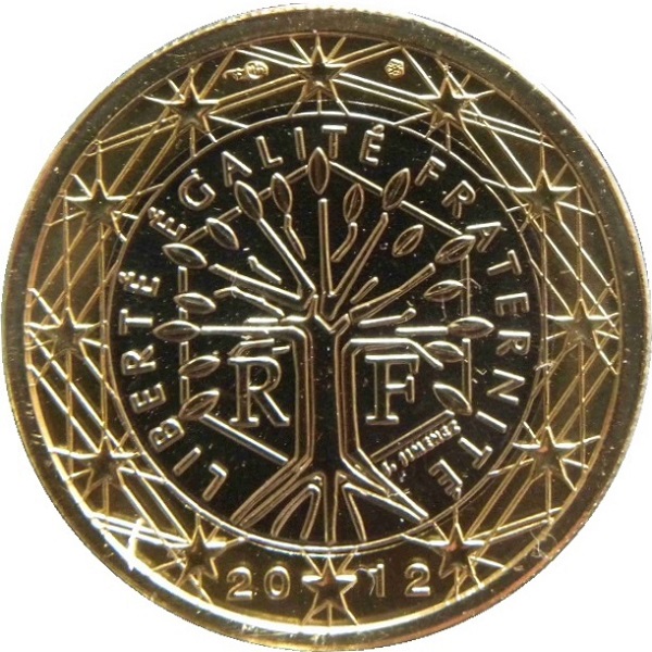 Франция 1 Евро (2012) KM#