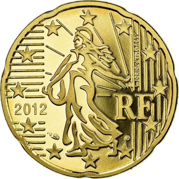 Франция 20 Евро цент (2012) KM#