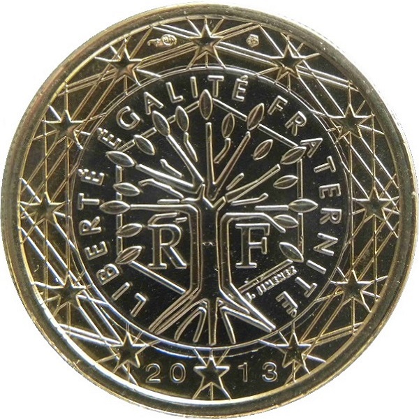 France 1 Euro (2013) KM#