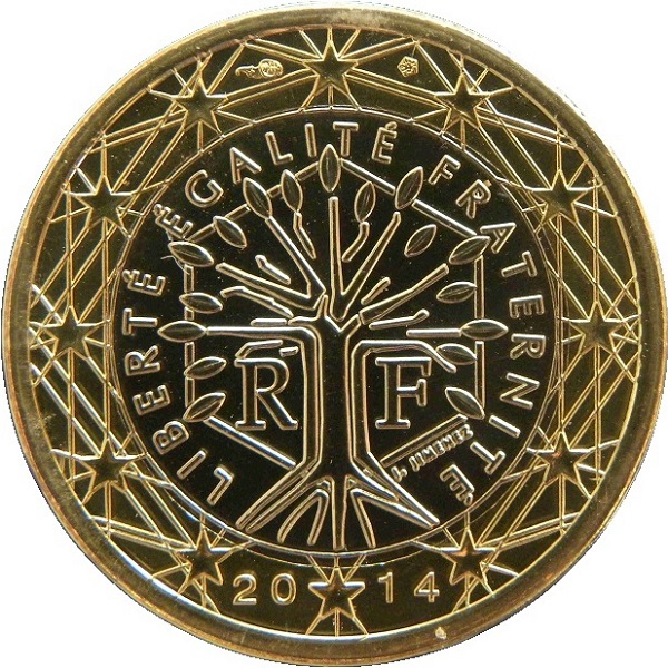 France 1 Euro (2014) KM#