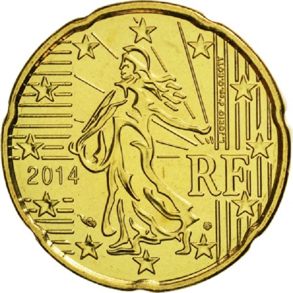 France 20 Euro cent (2014) KM#