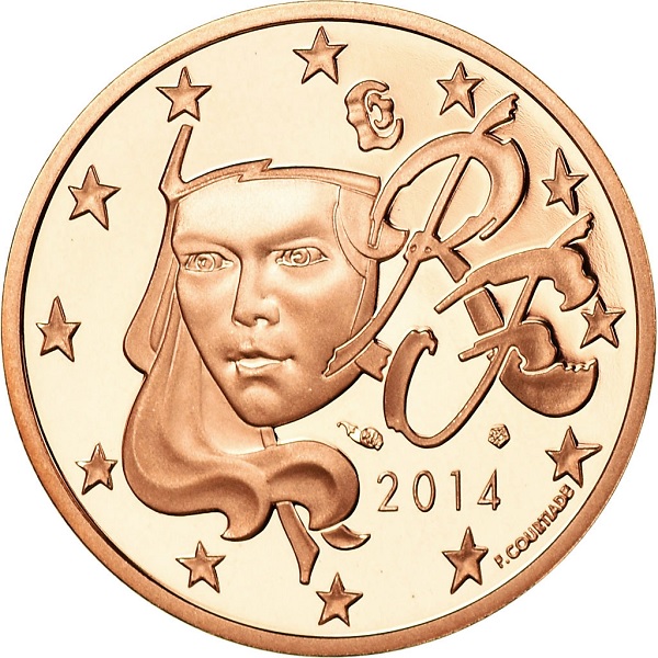 Франция 5 Евро цент (2014) KM#