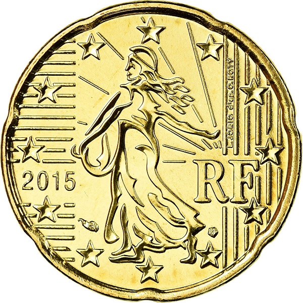 France 20 Euro cent (2015) KM#