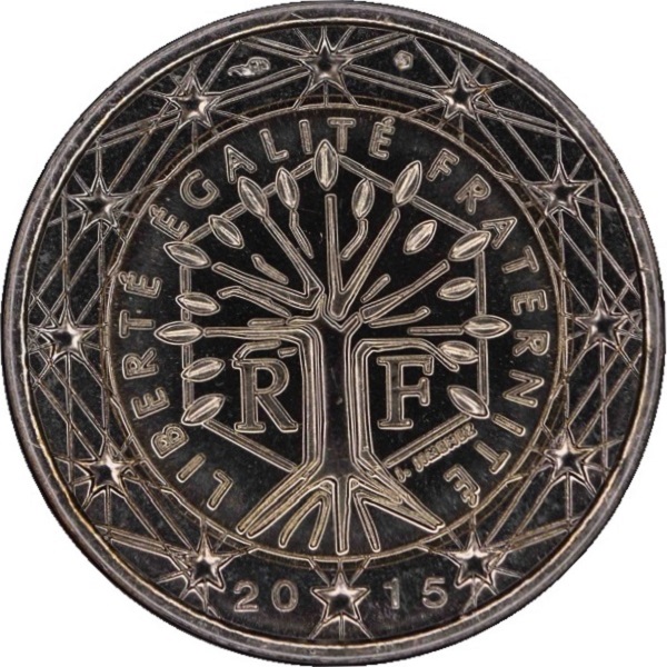 Франция 2 Евро (2015) KM#