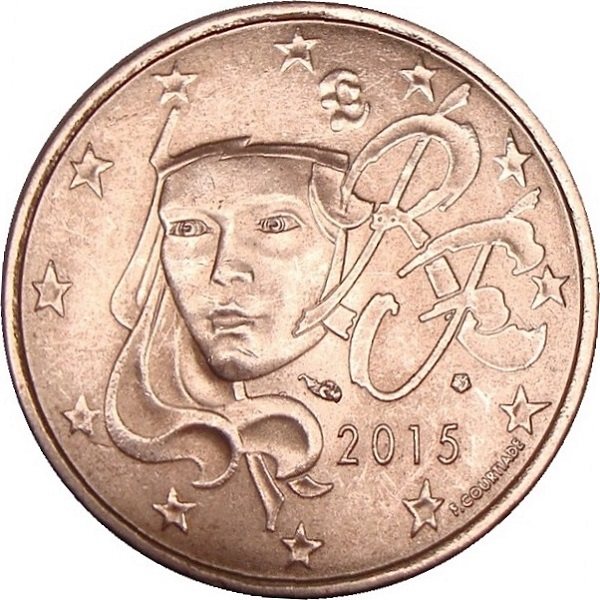 France 5 Euro cent (2015) KM#