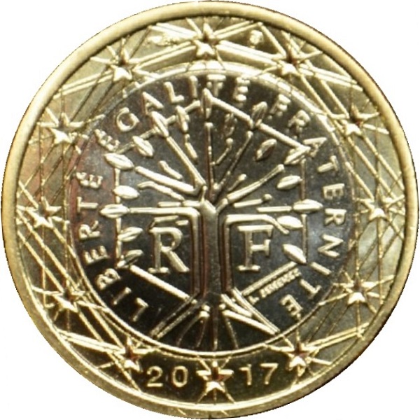 Франция 1 Евро (2017) KM#