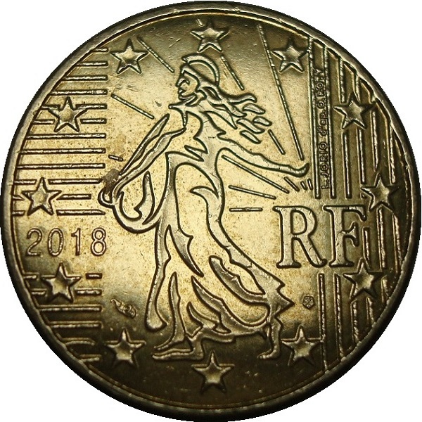 Франция 50 Евро цент (2018) KM#