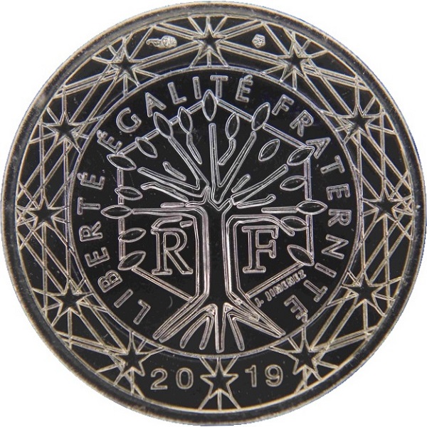 Франция 1 Евро (2019) KM#