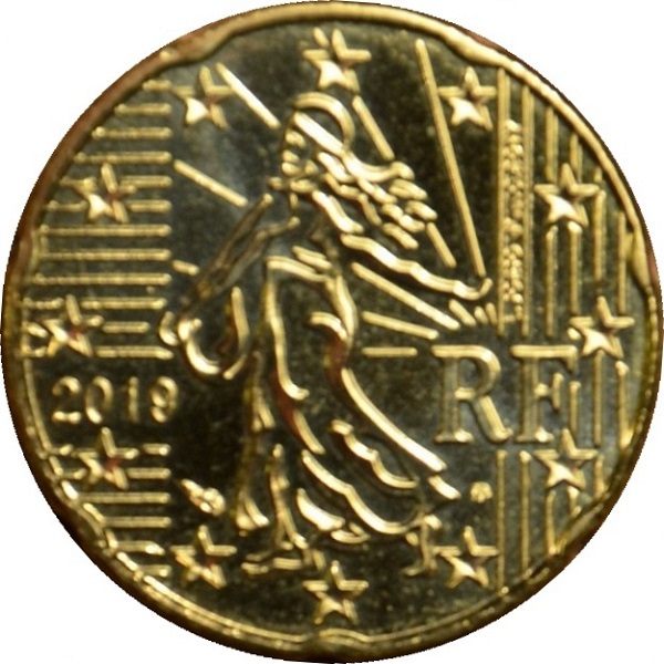 Франция 20 Евро цент (2019) KM#