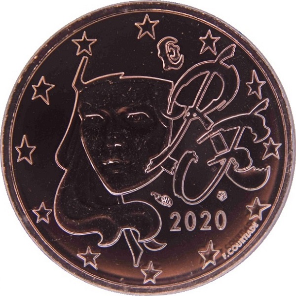 Франция 5 Евро цент (2020) KM#