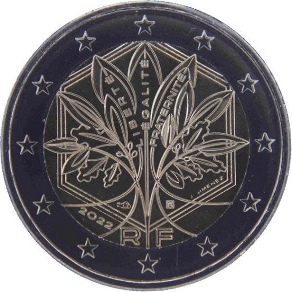 France 2 Euro (2022) KM#