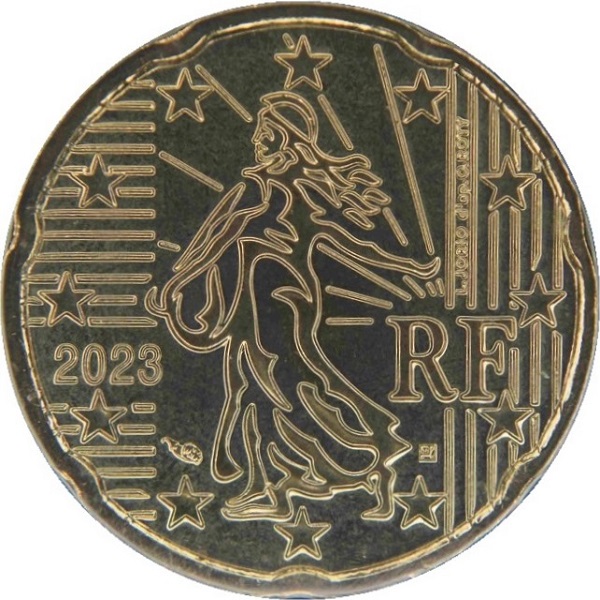 France 20 Euro cent (2023) KM#