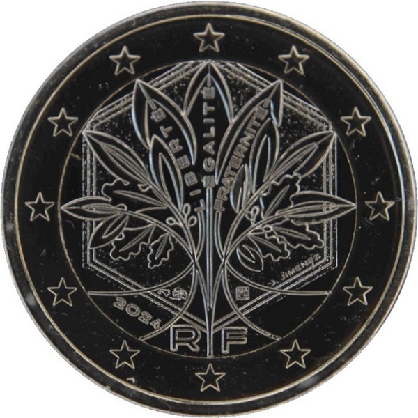 Франция 1 Евро (2024) KM#