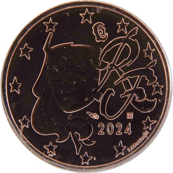 Франция 5 Евро цент (2024) KM#