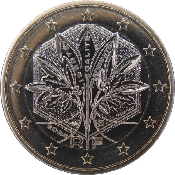 Франция 1 Евро (2025) KM#