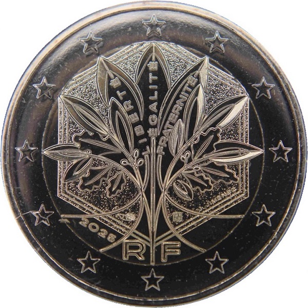 Франция 2 Евро (2025) KM#