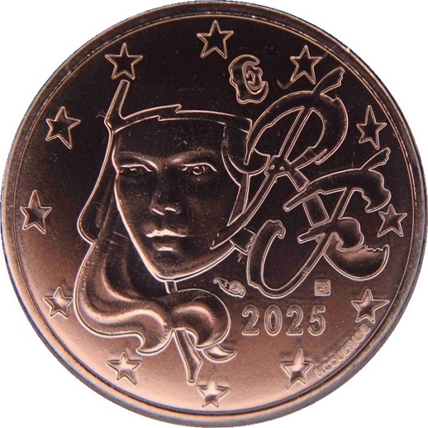 Франция 5 Евроцент (2025) KM#