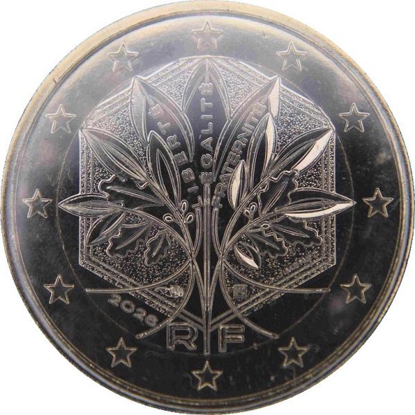 Франция 1 Евро (2026) KM#