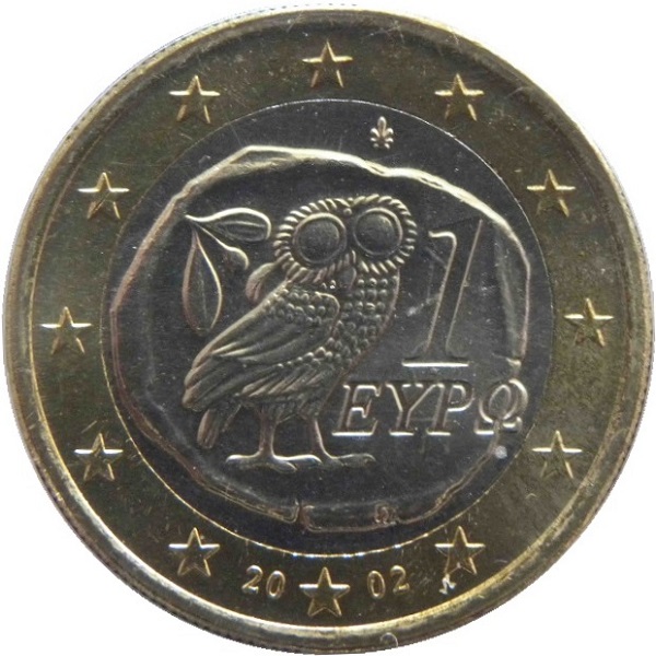 Греция 1 Евро (2002) KM#