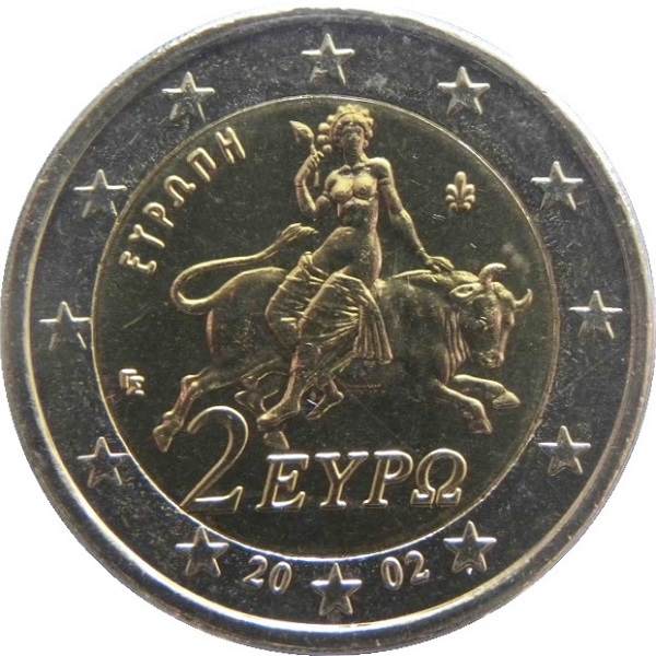 Греция 2 Евро (2002) KM#