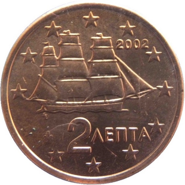 Греция 2 Евро цент (2002) KM#