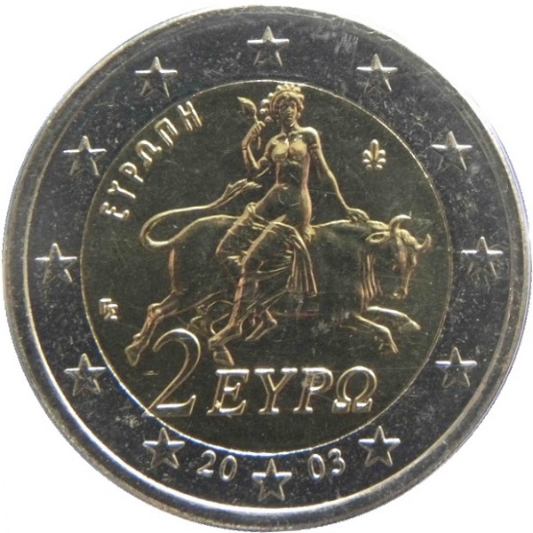 Греция 2 Евро (2003) KM#