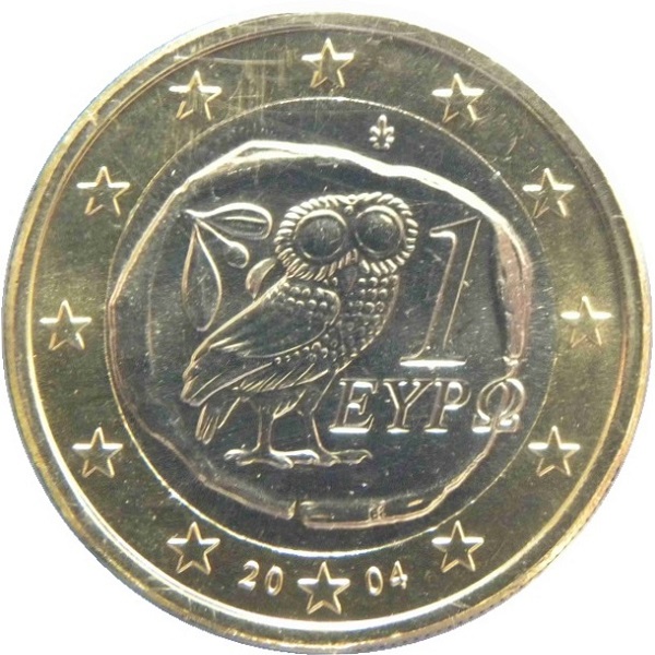 Греция 1 Евро (2004) KM#