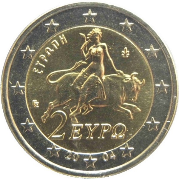 Греция 2 Евро (2004) KM#