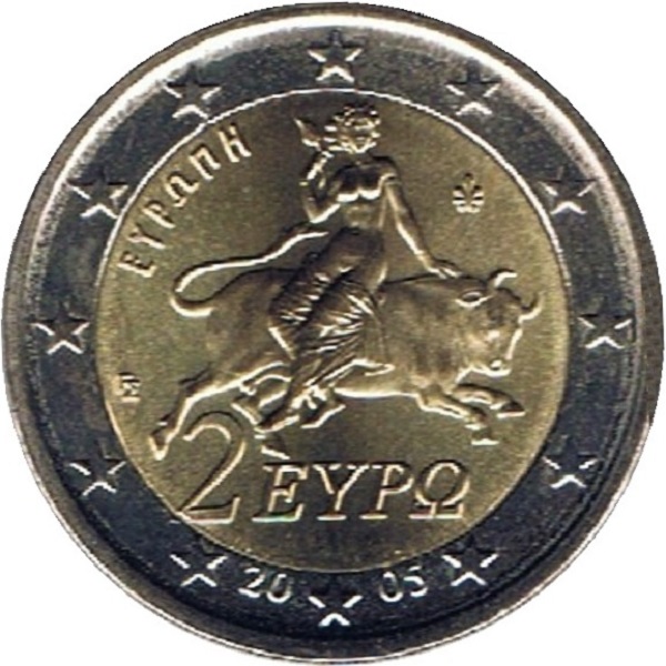 Греция 2 Евро (2005) KM#