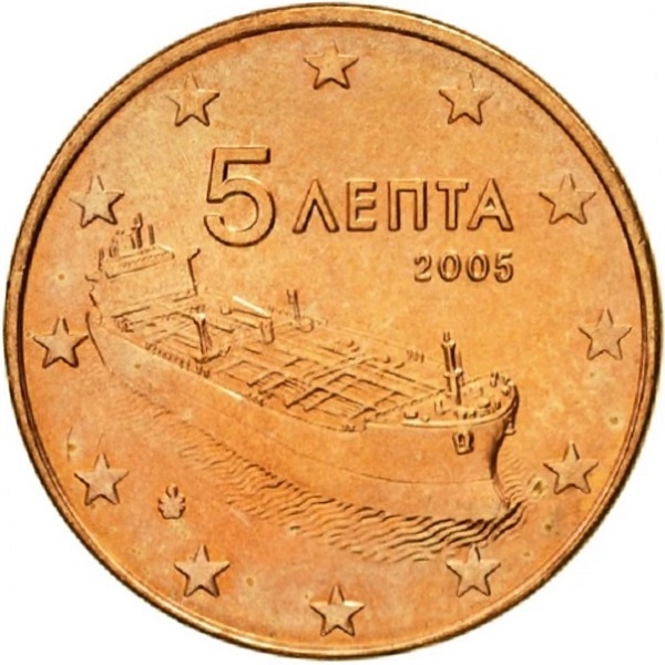 Греция 5 Евро цент (2005) KM#