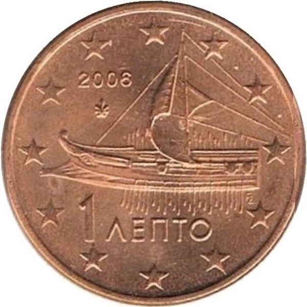Греция 1 Евро цент (2006) KM#