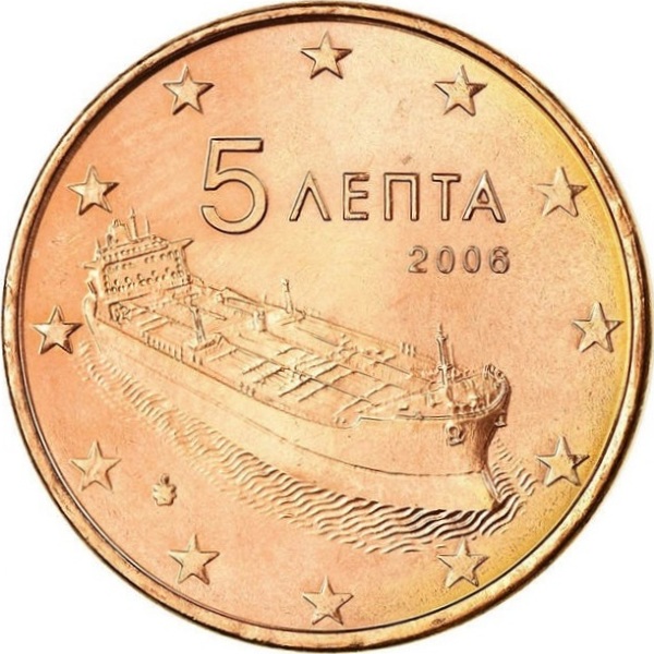 Греция 5 Евро цент (2006) KM#