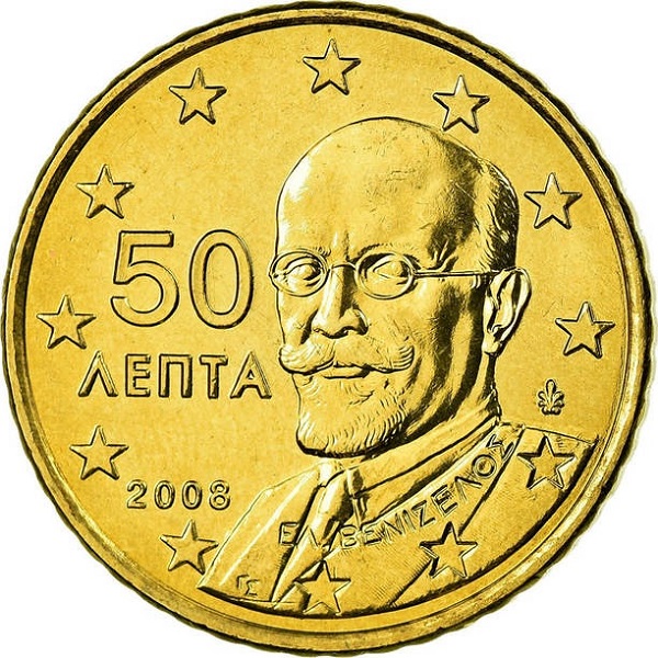 Греция 50 Евро цент (2008) КМ#